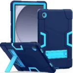 Galaxy Tab A9 Plus Case – Navy Blue Hybrid Kickstand Cover