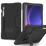 Samsung Galaxy Tab S9 11 Inch 3-in-1 Shockproof Kickstand Case – Black