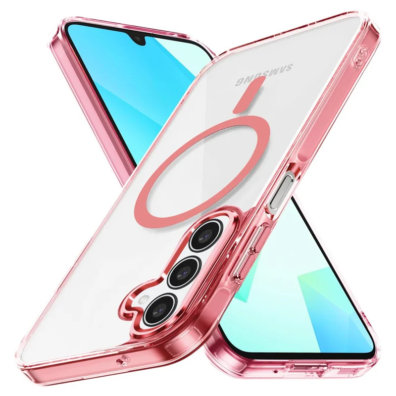 For-Samsung-Galaxy-A36-MagSafe-Magnetic-Cover-with-HaloLock-Shockproof-Clear-Protective-Case-Rose-Gold-5 Samsung Galaxy A36 MagSafe Magnetic Cover HaloLock Shockproof Clear Case Rose Gold - Image 1