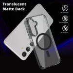 Samsung Galaxy A36 MagSafe Magnetic Cover HaloLock Shockproof Clear Case Black - Image 4