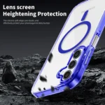 Samsung Galaxy A36 MagSafe Magnetic Cover HaloLock Shockproof Clear Case Blue - Image 2
