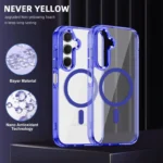 Samsung Galaxy A56 Rose Gold MagSafe Magnetic Cover with HaloLock Shockproof Clear Protective Case - Image 2