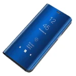 Note 10 Mirror Flip Case – Luxury Blue PU Cover