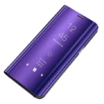 Note 10 Mirror Flip Case – Luxury Purple PU Cover