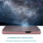 For Samsung Galaxy Note 8 Luxury Mirror View Flip PU Shockproof Protective Case Cover (Rose Gold) - Image 2