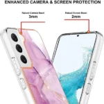 Samsung Galaxy S23 Plus Marble Purple Slim Case - Image 3