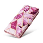 Samsung Galaxy S22 Ultra Marble Purple Wallet Case - Purple - Image 3