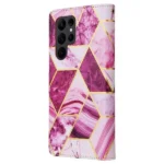 Samsung Galaxy S22 Ultra Marble Purple Wallet Case - Purple - Image 5