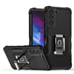 For Samsung Galaxy S23 Plus Magnetic Ring Rugged Shockproof Case (Black)