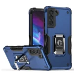 Samsung Galaxy S23 Magnetic Ring Rugged Shockproof Heavy Duty Protective Case – Blue