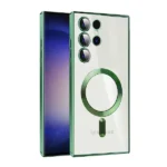 Samsung Galaxy S23 Ultra MagSafe HaloLock Clear Case – Green