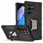Samsung Galaxy S23 Ultra Magnetic Ring Rugged Case – Black