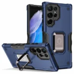 Samsung Galaxy S23 Ultra Magnetic Ring Rugged Case – Blue