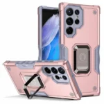 Samsung Galaxy S23 Ultra Magnetic Ring Rugged Case – Rose Gold