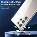 Samsung Galaxy S24 Ultra Clear Case Heavy Duty Transparent TPU Bumper Shockproof Cover - Image 3