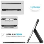 Tab A9 Plus Keyboard Case – Black Wireless Bluetooth Cover - Image 6
