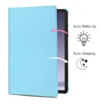 Galaxy Tab A9 Plus Case – Sky Blue 360° Rotating Flip Stand - Image 2