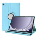 Galaxy Tab A9 Plus Case – Sky Blue 360° Rotating Flip Stand