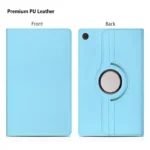 Galaxy Tab A9 Plus Case – Sky Blue 360° Rotating Flip Stand - Image 4