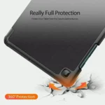 Galaxy Tab A9 Plus Case – Red Folio Magnetic Stand Cover - Image 2