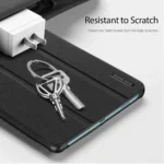 Galaxy Tab A9 Plus Case – Red Folio Magnetic Stand Cover - Image 3