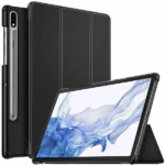 Samsung Galaxy Tab S8 11″ 2022 Black Leather Magnetic Stand Shockproof Case