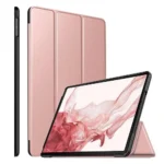 Samsung Galaxy Tab S8+ 12.4 SM-X800/X806 Rose Gold Leather Magnetic Stand Case