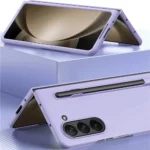 Samsung Galaxy Z Fold 4 Blue S Pen Holder Hinge Protection Shockproof Case - Image 3
