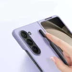 Samsung Galaxy Z Fold 4 Blue S Pen Holder Hinge Protection Shockproof Case - Image 5