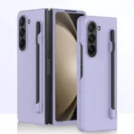 Samsung Galaxy Z Fold 4 Purple S Pen Holder Hinge Protection Shockproof Case