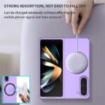 Samsung Galaxy Z Fold 5 5G Purple MagSafe Magnetic Wireless Charging Case - Image 5