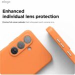 Samsung Galaxy S26 Shockproof Silicone Bumper Case – Orange Protective Cover - Image 2
