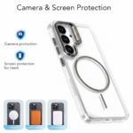 Samsung Galaxy S26 Magnetic Clear MagSafe Case with Ring Stand – Black Cover - Image 2
