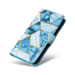 Samsung Galaxy S23 Marble Wallet Case – Blue - Image 4