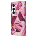 Samsung Galaxy S23 Marble Wallet Case – Purple - Image 4