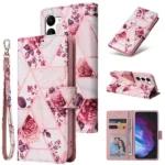 Samsung Galaxy S23 Plus Marble Wallet Case – Rose Gold