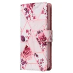 Samsung Galaxy S23 Plus Marble Wallet Case – Rose Gold - Image 3