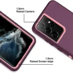 Samsung Galaxy S22 Ultra Defender Rugged Case – Purple - Image 2