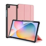 Samsung Galaxy Tab S6 Lite 10.4 SM-P610/P615 Rose Gold Leather Magnetic Stand Case - Image 2