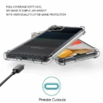 Samsung Galaxy A42 5G Crystal Clear Heavy Duty Transparent TPU Bumper Shockproof Case Cover - Image 3