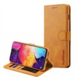 Samsung Galaxy A20  Wallet Leather Flip Stand Magnetic Case – Brown