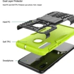 Samsung Galaxy A20 Green Heavy Duty Tough Kickstand Shockproof Rugged Case - Image 3