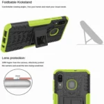 Samsung Galaxy A20 Green Heavy Duty Tough Kickstand Shockproof Rugged Case - Image 4