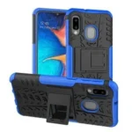 : Samsung Galaxy A20 Heavy Duty Tough Kickstand Shockproof Rugged Case – Blue