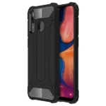 Samsung Galaxy A20 Black Shockproof Heavy Duty Rugged Armour Case