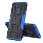 Samsung Galaxy A20s Blue Heavy Duty Tough Kickstand Shockproof Rugged Case - Image 3