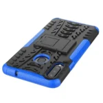 Samsung Galaxy A20s Blue Heavy Duty Tough Kickstand Shockproof Rugged Case - Image 4