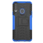 Samsung Galaxy A20s Blue Heavy Duty Tough Kickstand Shockproof Rugged Case - Image 6