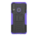Samsung Galaxy A20s Purple Heavy Duty Tough Kickstand Shockproof Rugged Case - Image 3
