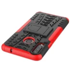 Samsung Galaxy A20s Red Heavy Duty Tough Kickstand Shockproof Rugged Case - Image 5